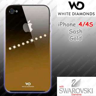   Diamonds Sash Case w/ Swarovski Crystal for Apple iPhone 4 S 4S  