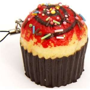 strawberry muffin squishy cellphone charm sprinkles Toys 