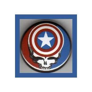  Captain America Grateful Dead 1 Inch Magnet Everything 