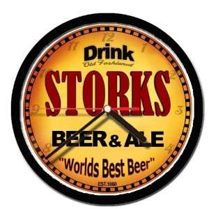  STORKS beer and ale cerveza wall clock 