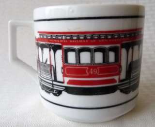 COFFEE MUG San Francisco Cable Cars Municipal Railway  
