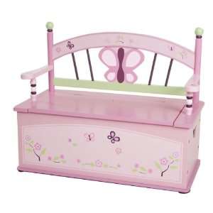   Sugar Plum Bench Seat with Toy Storage by Levels of Discovery Baby