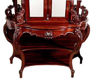 AMERICAN ROCOCO CARVED ROSEWOOD CABINET by JOSEPH MEEKS  