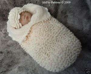 BABY COCOON PAPOOSE CROCHET PATTERN REBORN PATTERN #127  