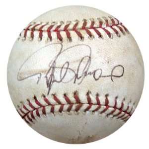  Rafael Palmeiro Autographed Game Used MLB Baseball MLB 