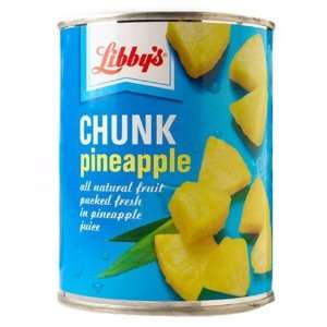 Libbys 20oz. Chunk Pineapple (Juice Pack) 12 count.  