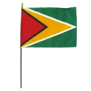  Guyana 8 x 12 Stick Flag Patio, Lawn & Garden