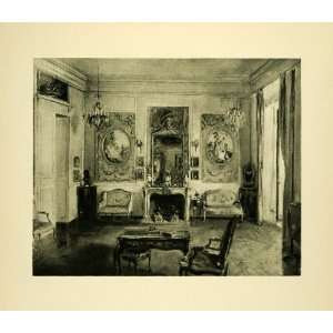  1920 Photogravure Grand Salon Hotel de Chaulnes Paris France 