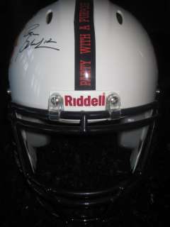 Roger Staubach autographed Full Size helmet made by Riddell  