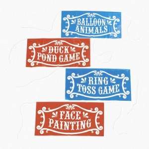 Pc Carnival Sign Assortment   Party Decorations & Wall Decorations 
