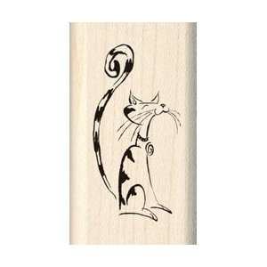   Mounted Rubber Stamp G Jazzy Style Cat STAMPG 95362; 3 Items/Order