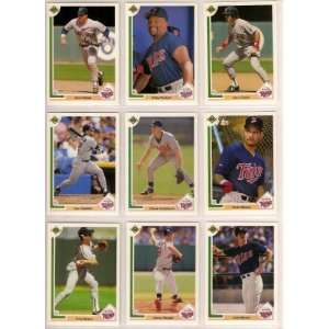  Minnesota Twins 1991 Upper Deck Baseball Team Set (World Series 