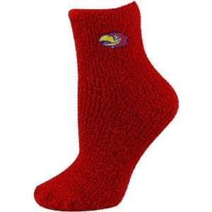    Kansas Jayhawks Ladies Crimson Cozy Socks