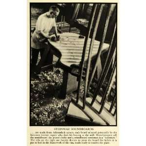  1934 Print Steinway Soundboard Musical Instrument Music 