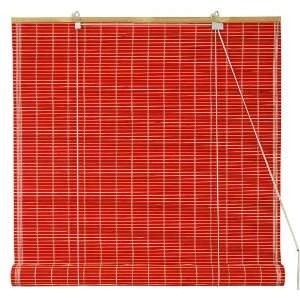  Bamboo Roll Up Blinds   Red  72W