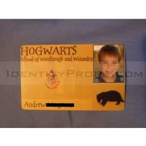  Harry Potter Costume ID Card Hogwarts Hufflepuff