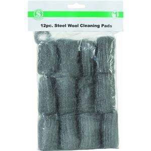  Steel Wool Pad, 12PC STEEL WOOD PADS
