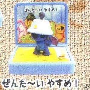 Japan Disney Lilo Stitch Mini Figure with Stand Hat  