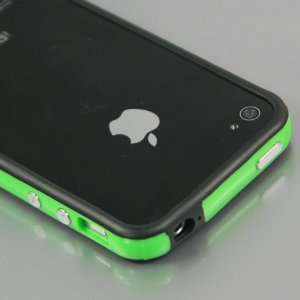  [Total 33Colors] Black +green Bumper Case for Apple iPhone 
