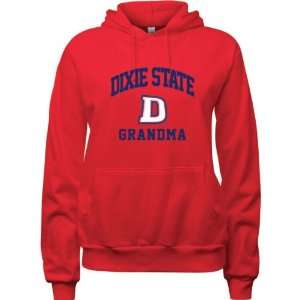 Dixie State Red Storm Red Womens Grandma Arch Hooded 
