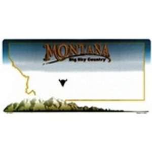  Montana State Background Blanks FLAT   Automotive License 