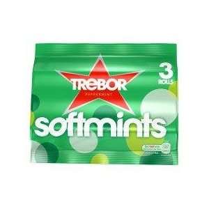 Trebor Softmints Peppermint 3 Rolls   Pack of 6  Grocery 