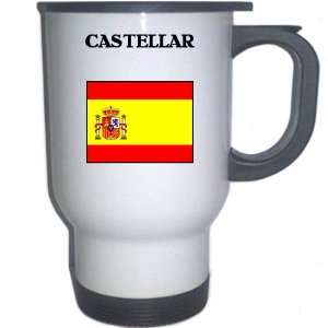  Spain (Espana)   CASTELLAR White Stainless Steel Mug 