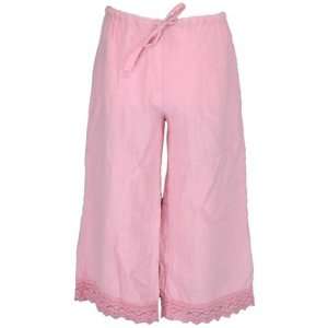 Blush Cropped Linen Pants 