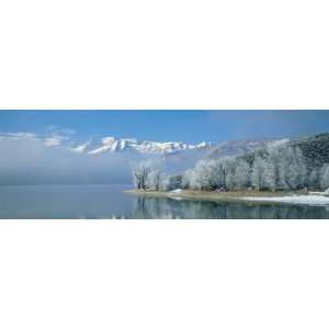 Mist over a Lake, Deer Creek State Park, Utah, USA by Panoramic Images 