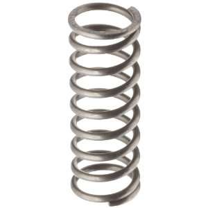 Music Wire Compression Spring, Steel, Inch, 0.72 OD, 0.081 Wire Size 