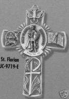 St. Florian Fine Pewter Cross #JC 9719 E  