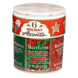 Dean Jacobs Holiday Sprinkles 6 flavor Jar  Grocery 