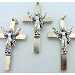  Lot 3 Rosary Part Catholic Crucifix Silver Gild Cross 1 1 