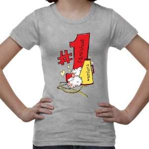  Cal State Stanislaus Warriors Youth #1 Fan T Shirt   Ash 