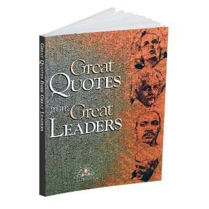  Successories Great Quotes from Great Leaders Quote Book 
