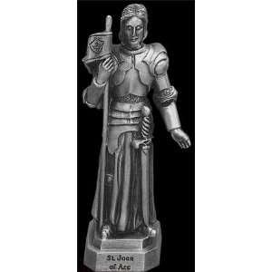  Joan of Arc 3 1 2in. Pewter Statue