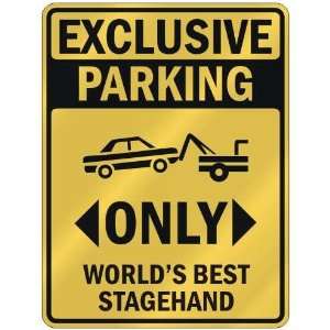   WORLDS BEST STAGEHAND  PARKING SIGN OCCUPATIONS