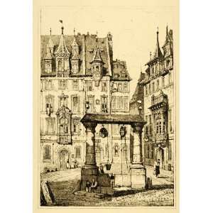  1915 Print Samuel Prout Art Nuremberg Germany Cityscape 