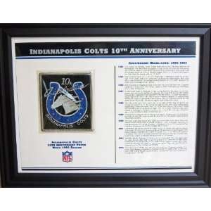  NFL Patch Collection   1993 Indianapolis Colts 10th 