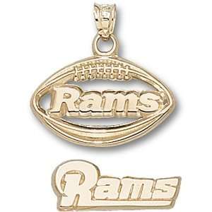  St. Louis Rams NFL New Rams Football Pendant (14kt 