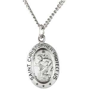 St. Christopher 15x11mm   Silver/Sterling Silver
