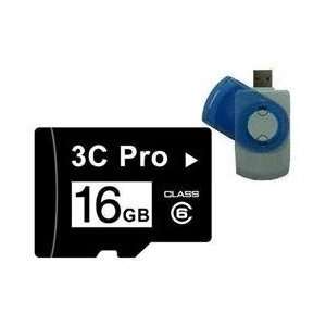  3C Pro 16GB 16G microSD microSDHC Memory Card Class 6 with 