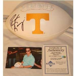  Autographed Peyton Manning Football   Tennessee Sports 