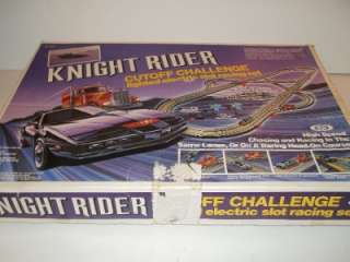 A0431 Knight Rider Challenge Slot Car Race Set, Ideal DAVID HASSELHOFF 