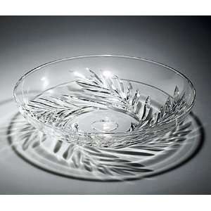  Crystal Cake Plate   Flair   11.5 inches