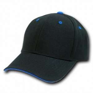   Visor Baseball Caps (Adjustable , BLACK/ROYAL)