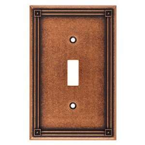   135764, Single Switch Wall Plate, Sponged Copper