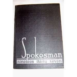  The 1937 Spokesman Volume Five Published By The Students 