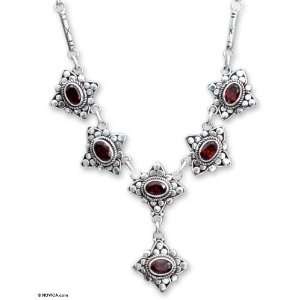  Garnet necklace, Stellar Sextet 1 W 18 L Jewelry