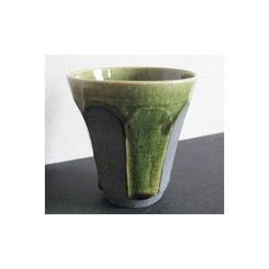 Imported Japanese Hand Made Oribe Tea Cup  Grocery 